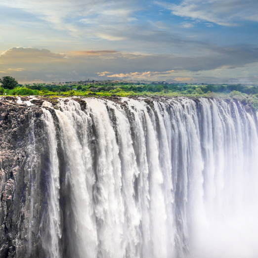 victoria falls at livingstone
