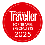 Conde Nast Traveller top travel specialists logo