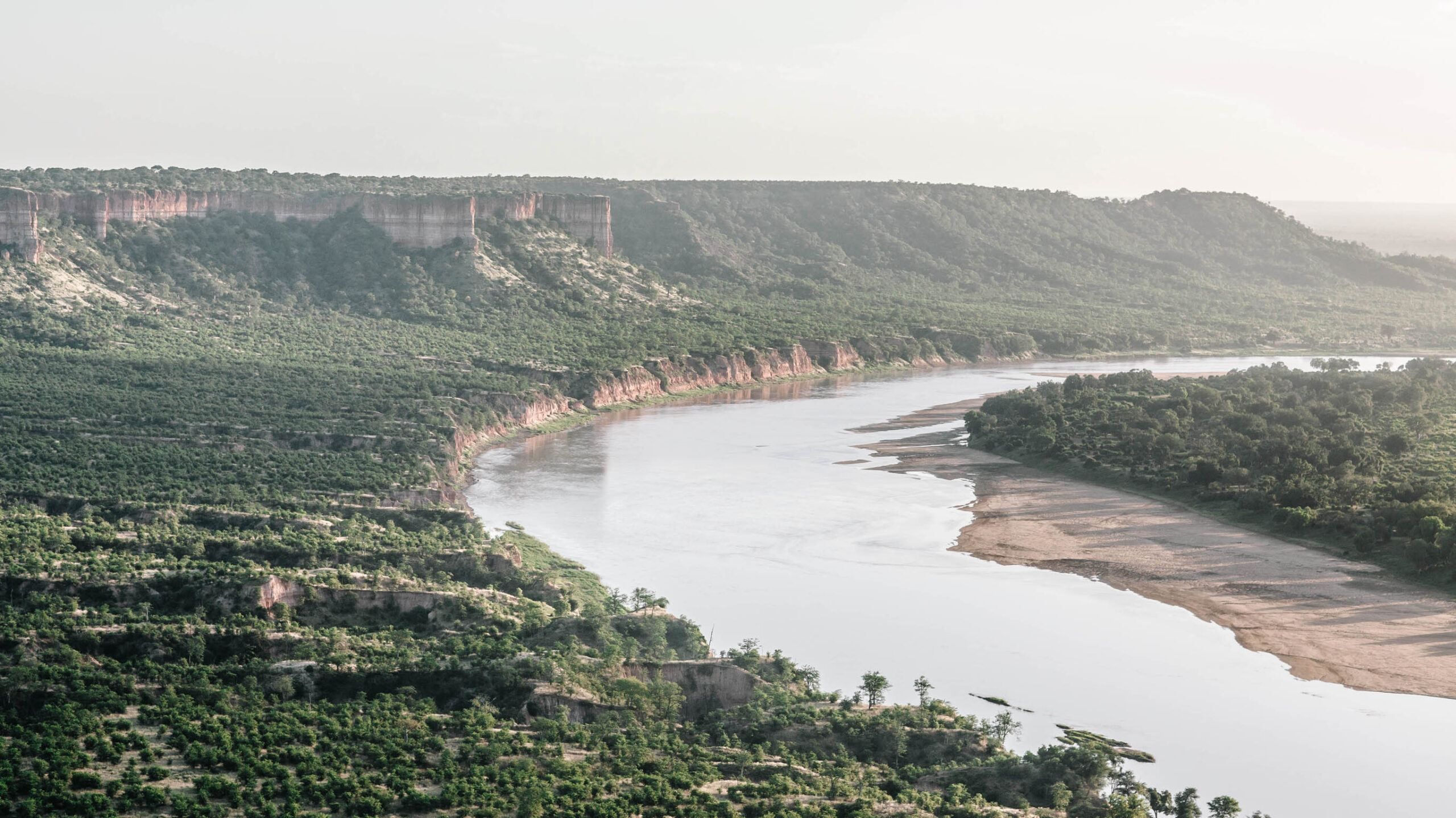 chilo gorge national park aerial view in zimbabwe