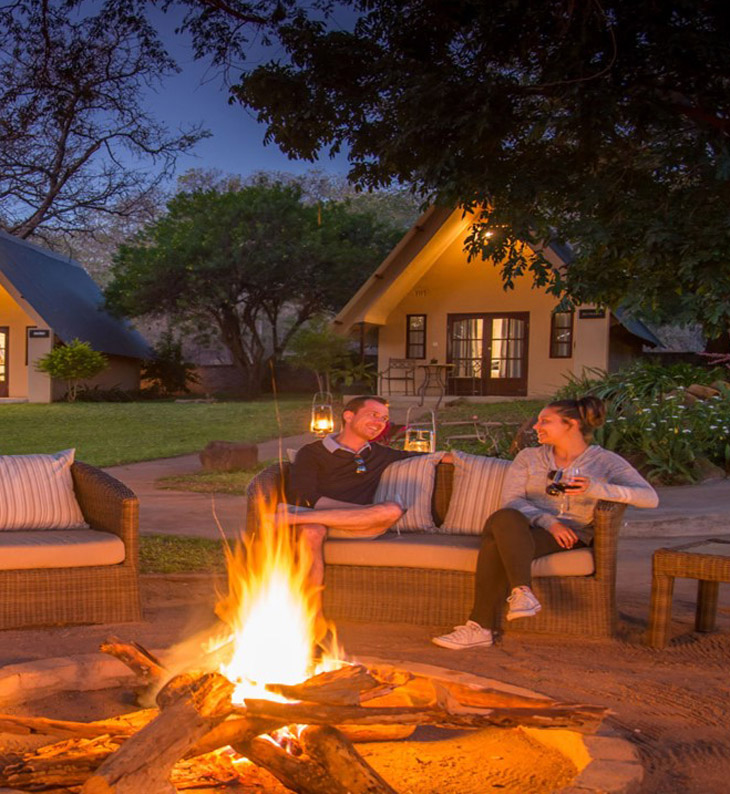 campfire at ursulas homestead zimbabwe