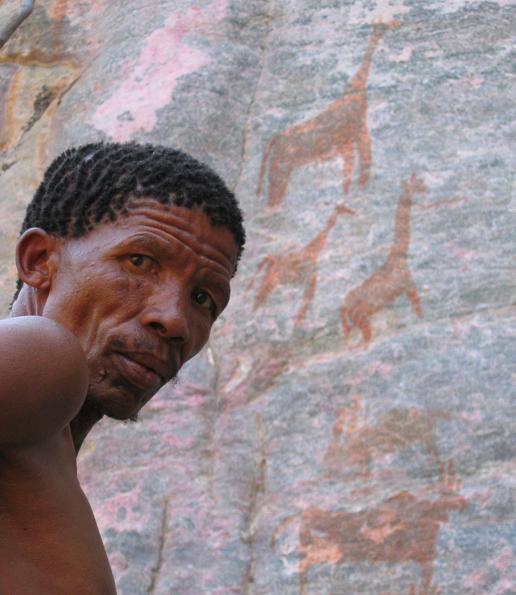 rock art cliff in the tsodilo hills