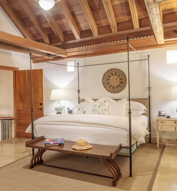 casa san agustin bedroom in colombia