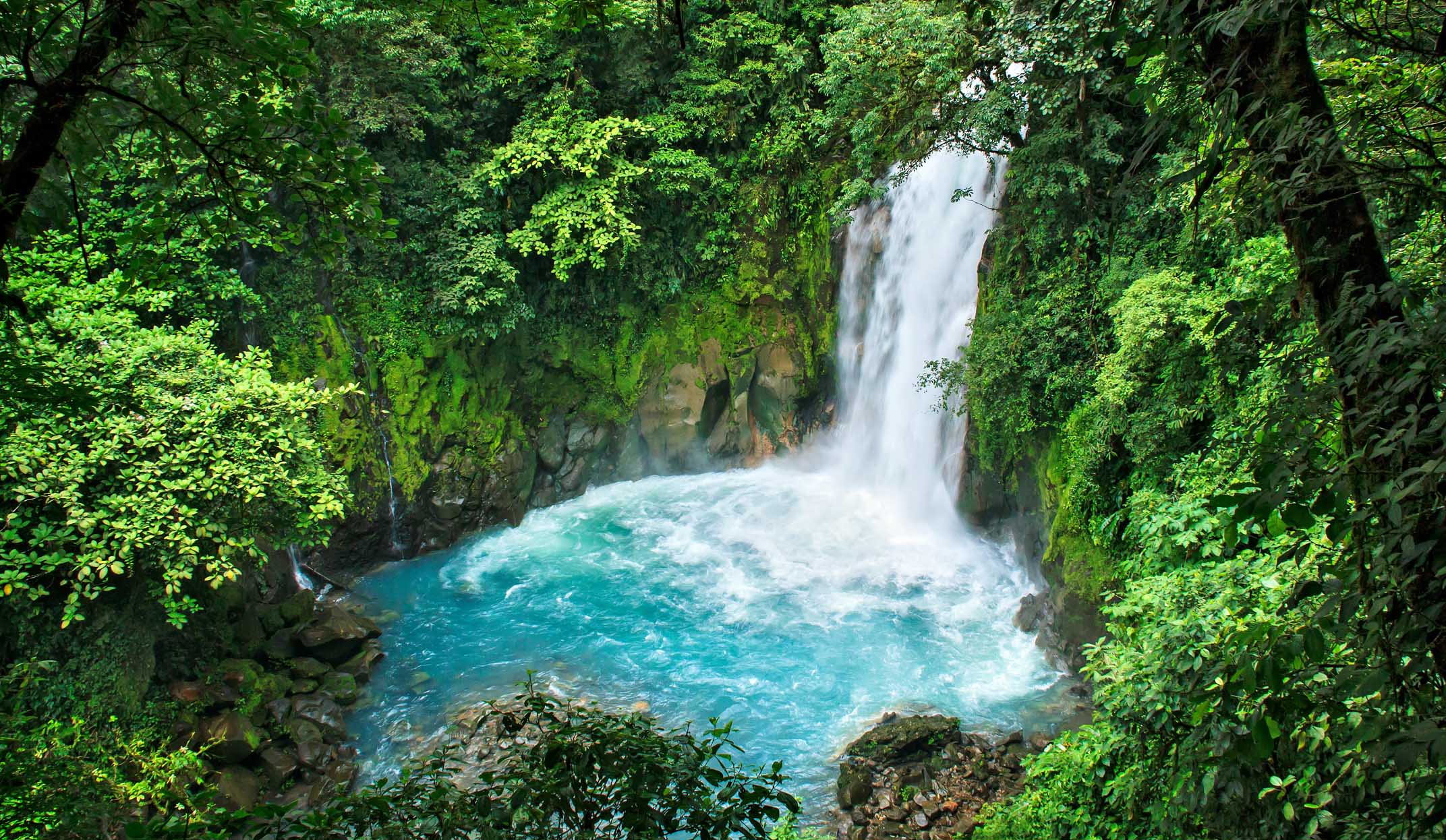 arenal waterfall in costa rica