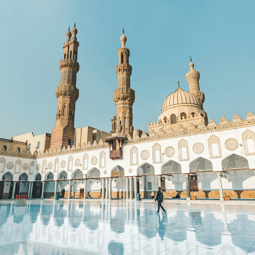 the al azhar mosque in cairo, egypt
