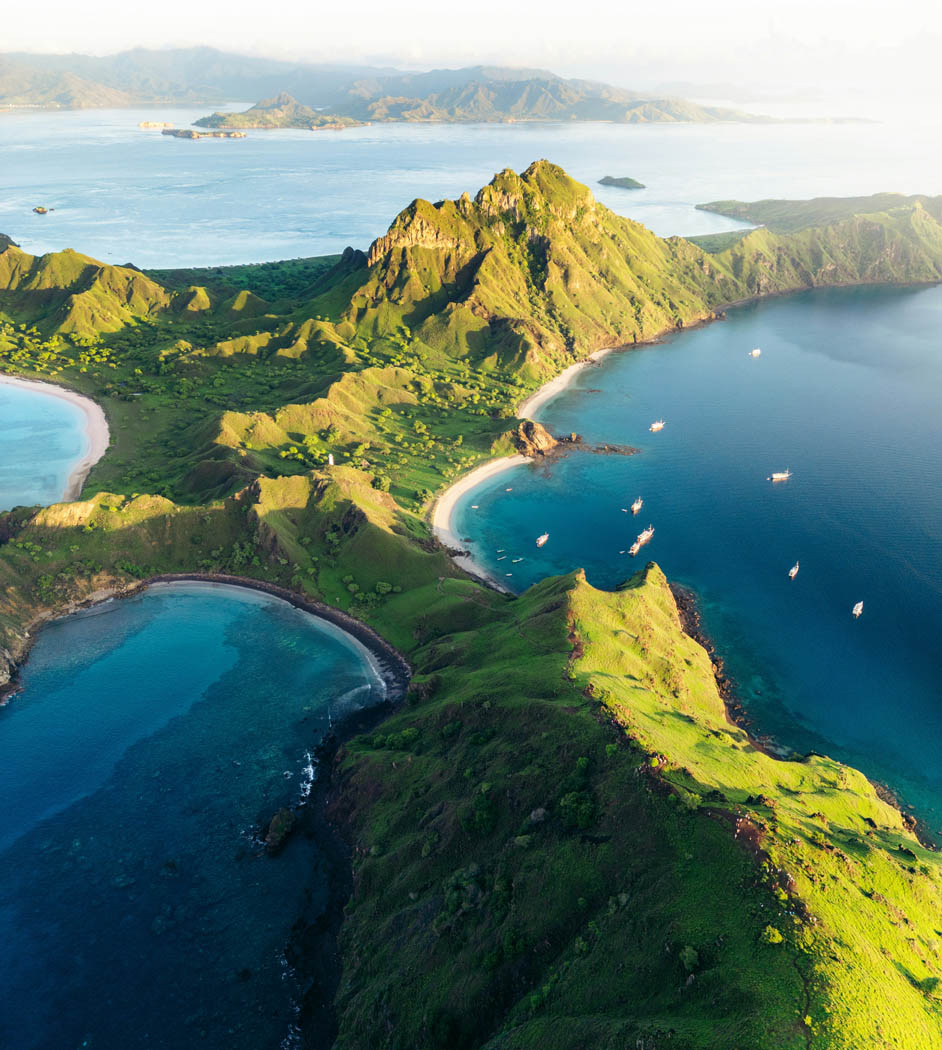 aerial view of raja ampat