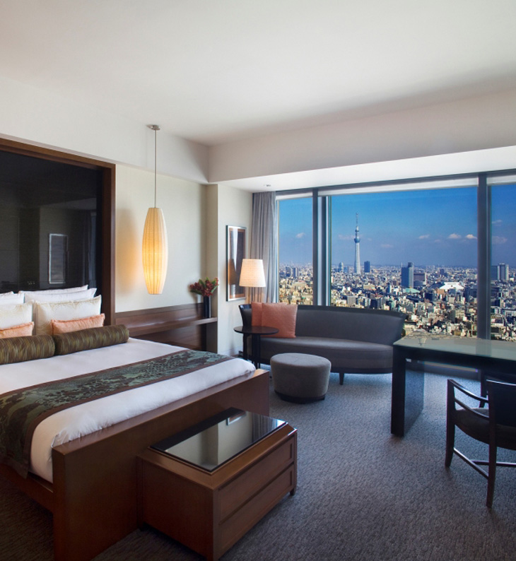 view of bedroom at tokyo mandarin oriental