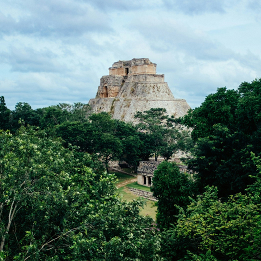 mayan temple in yucatan mexico