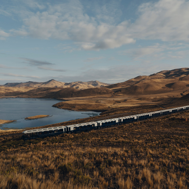 belmond explorer train in peru landscape