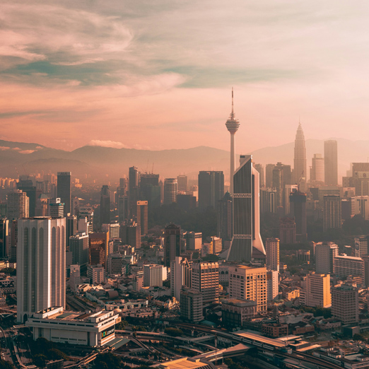 view of the skyline of kuala lumpur city
