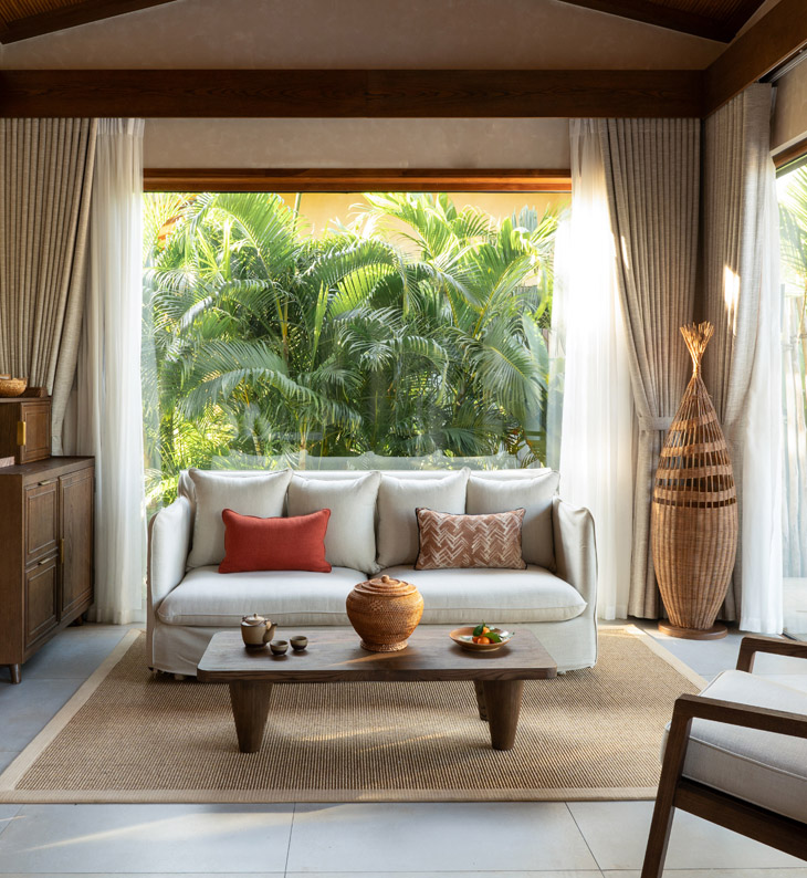 bedroom of Namia River retreat pool villa