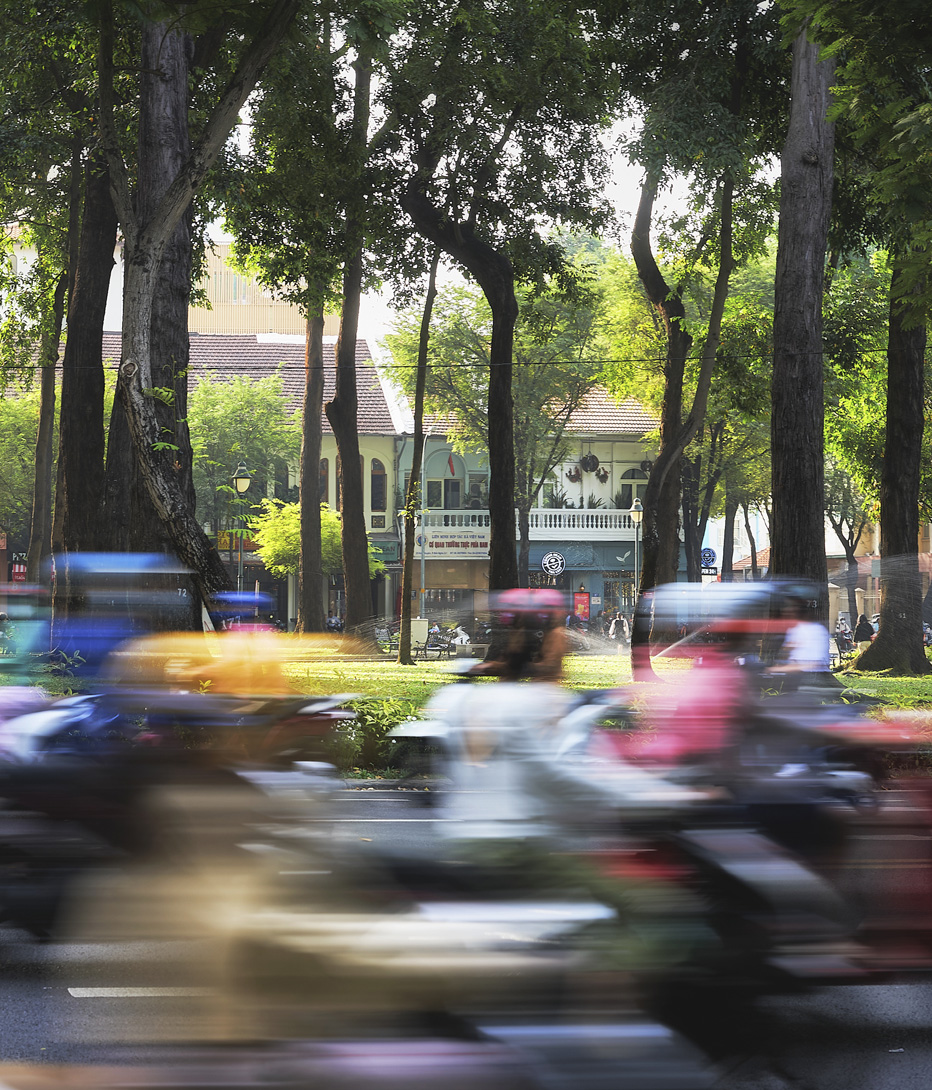mopeds in city in ho chi ninh