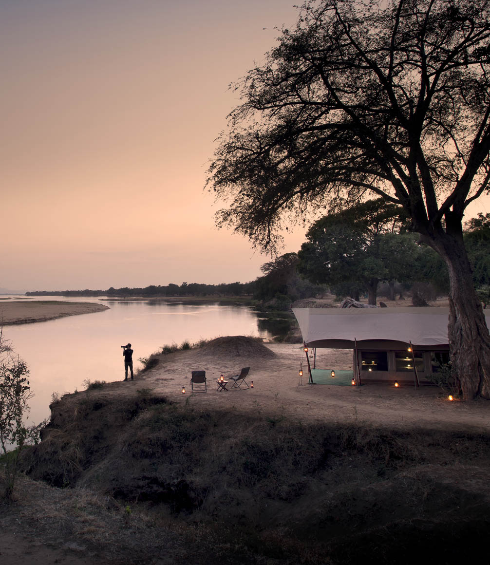 Sunset in Mana Pools National Park in Zimbabwe