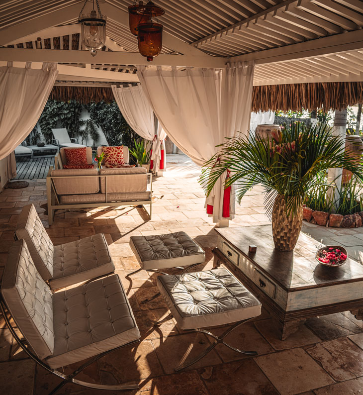 view of guest lounge at chili beach brazil