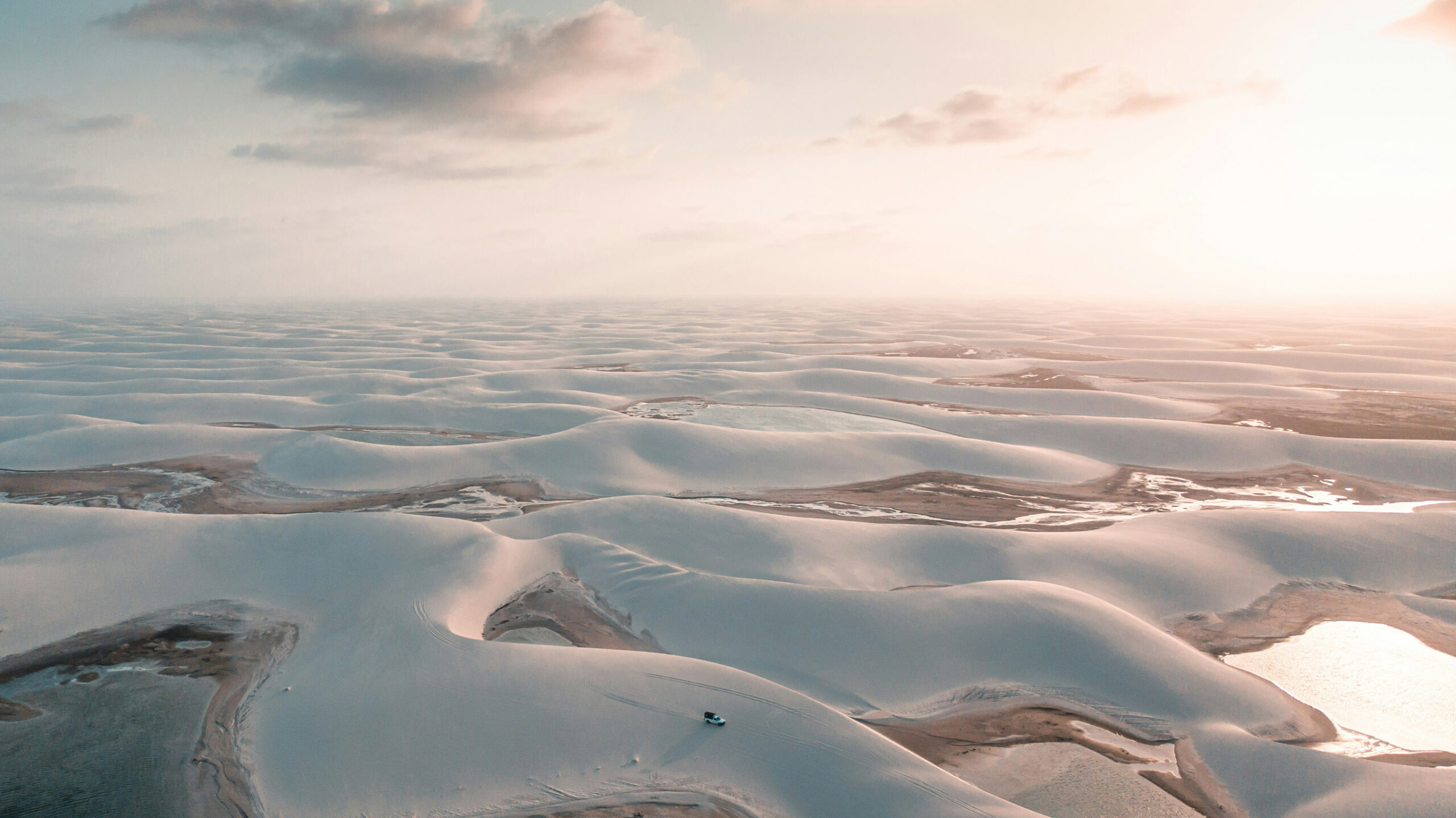 landscape of the lencois maranhenses in northern brazil