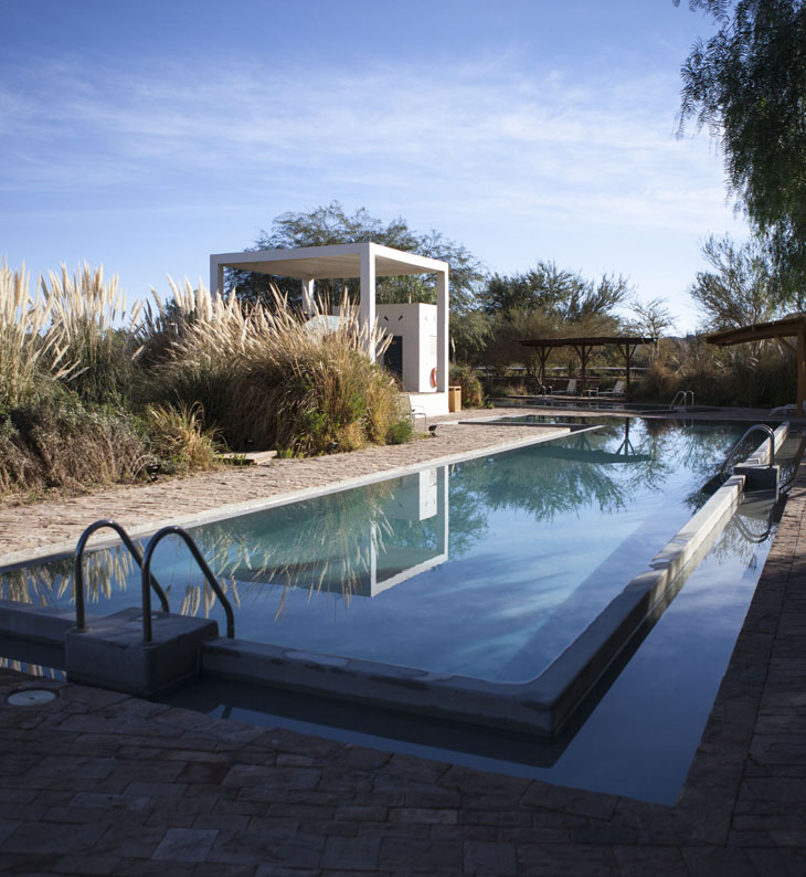 swimming pool at explora atacama hotel in chile