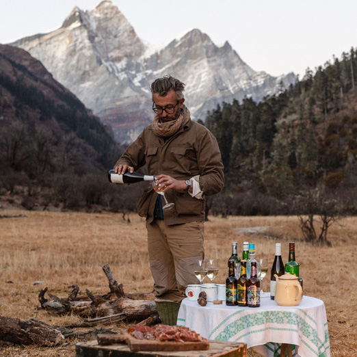 picnic lunch at liotard tented camp in china