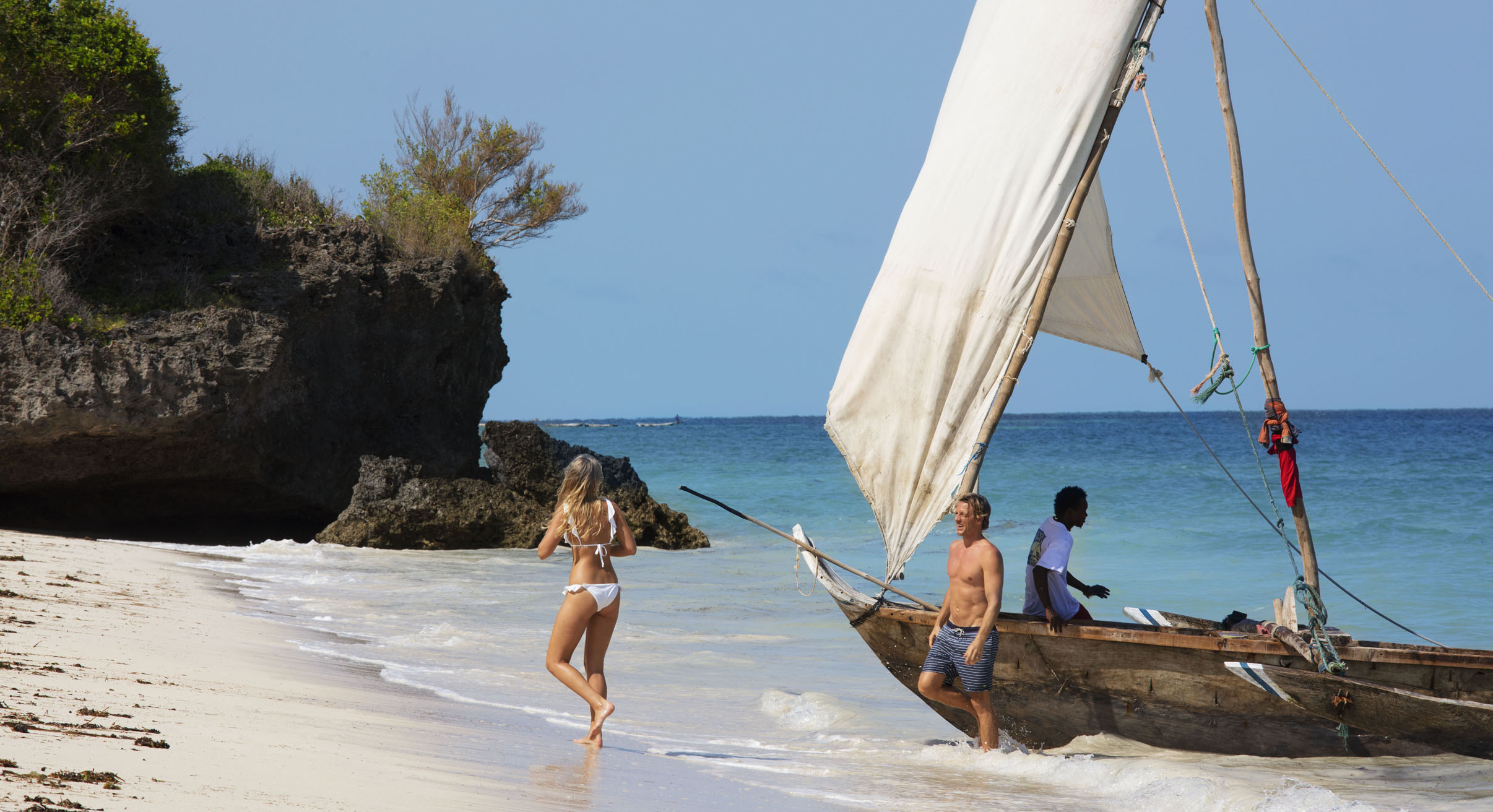 kenya sailing on a luxury beach holiday at kinondo kwetu