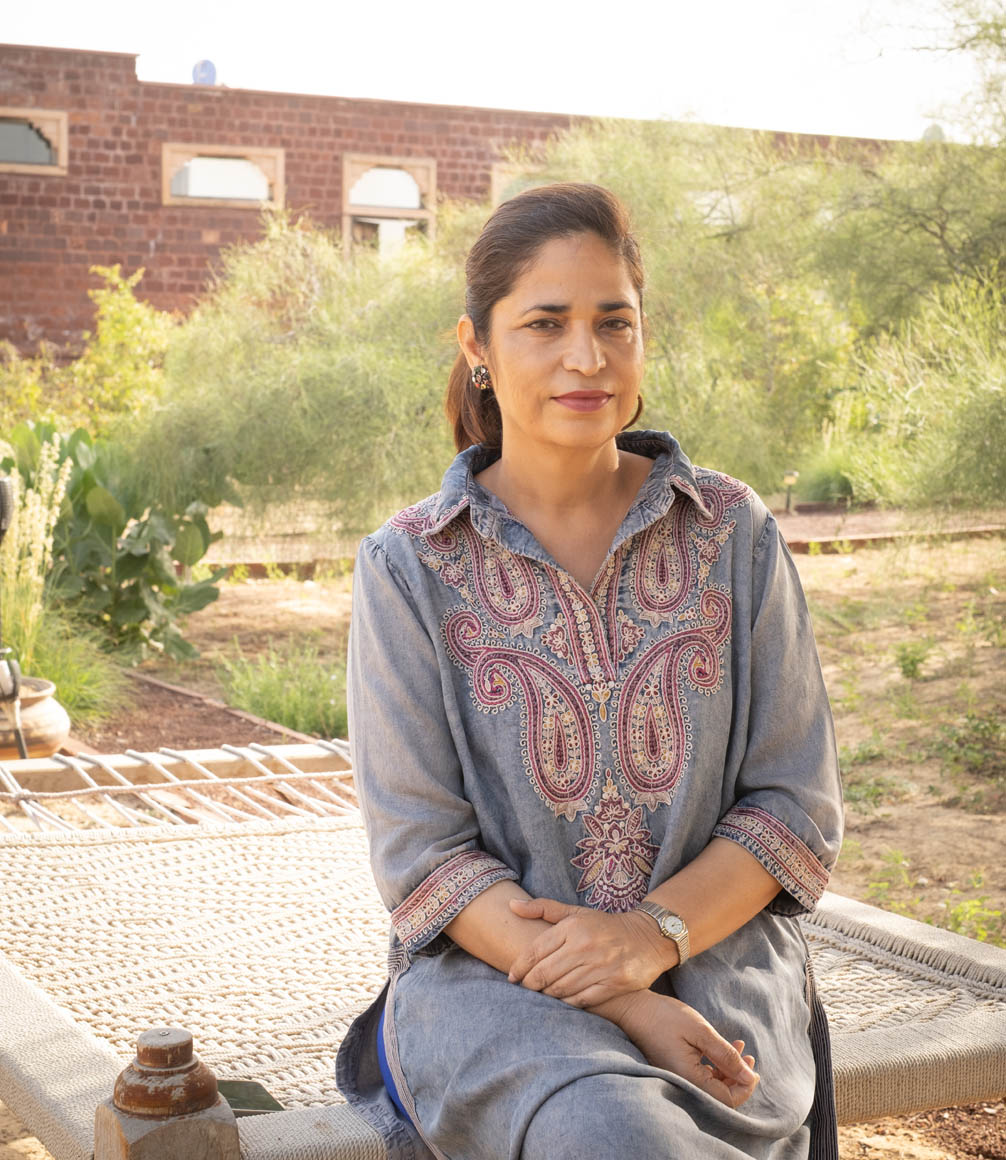 portrait of sapna bhatia at kaner retreat