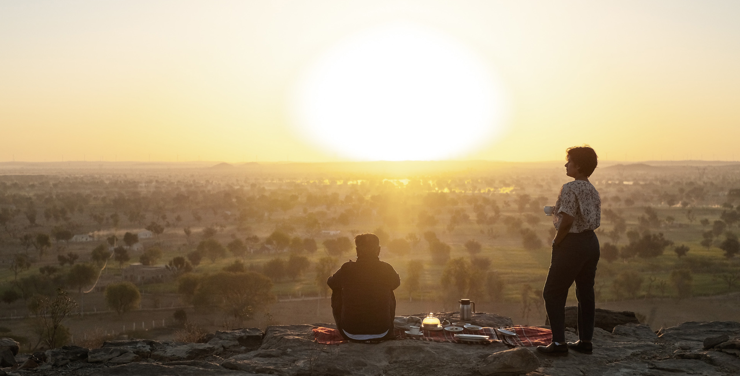 sunset in the thar desert