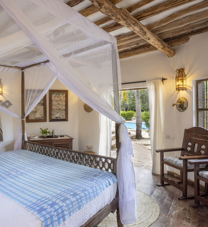 hotel pool house at kinondo kwetyu in kenya