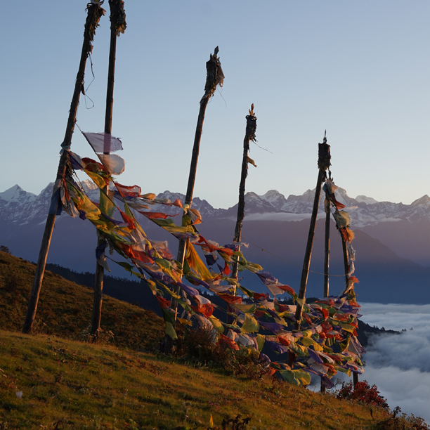 solukhumbu prayer flags in nepal