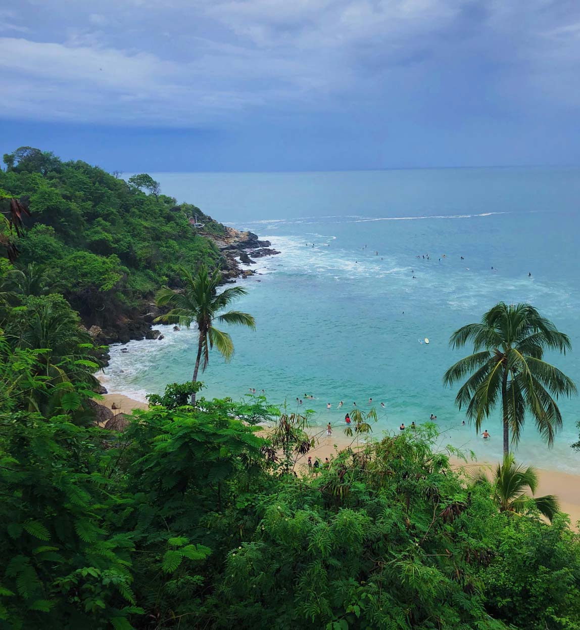 puerto escondido beach in oaxaca in mexico