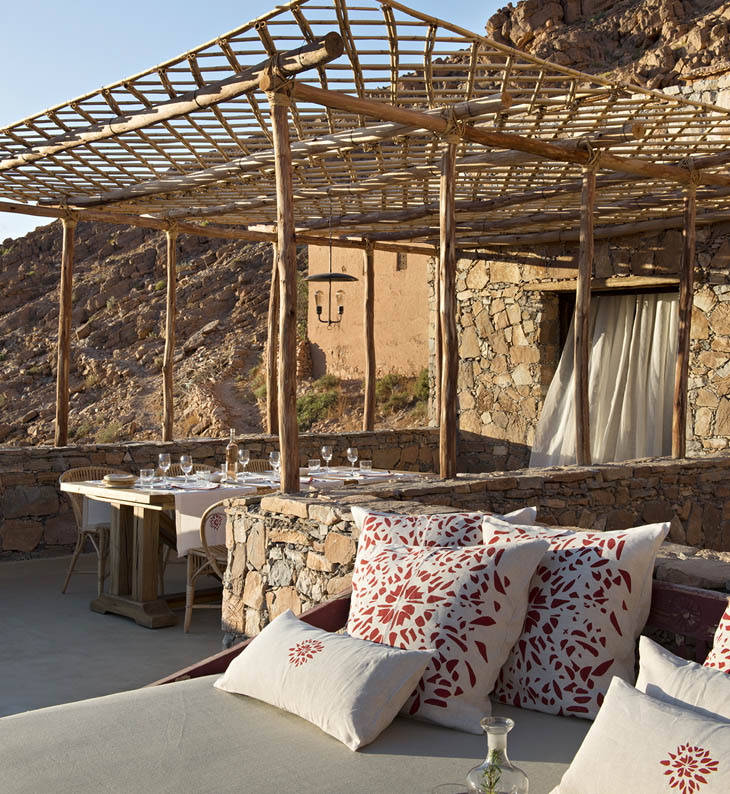 verandah and lounge chairs at maison rouge
