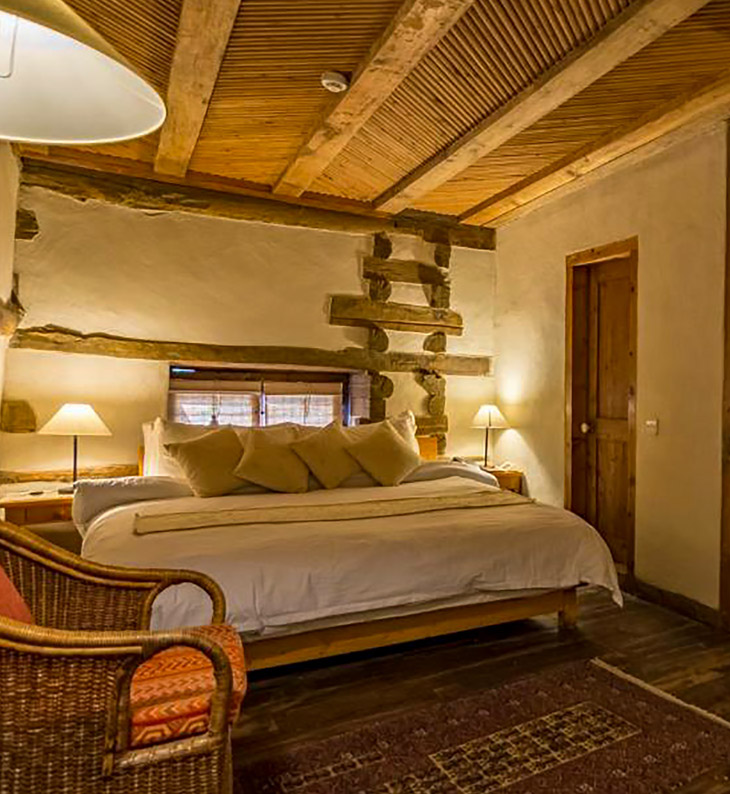 bedroom of shigar fort in shigar valley, pakistan