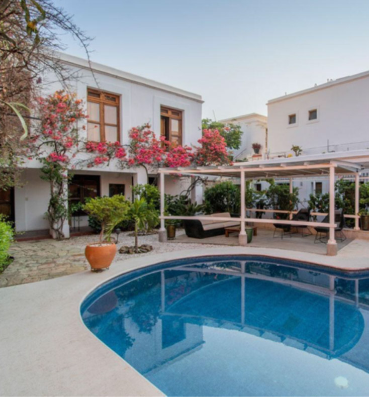 casa oaxaca pool area