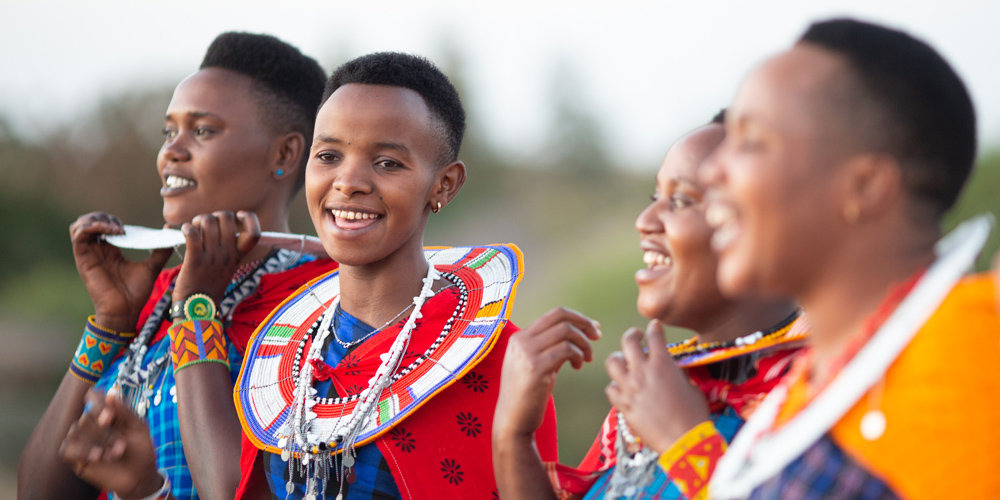 maasai dancing in tanzania at amini 