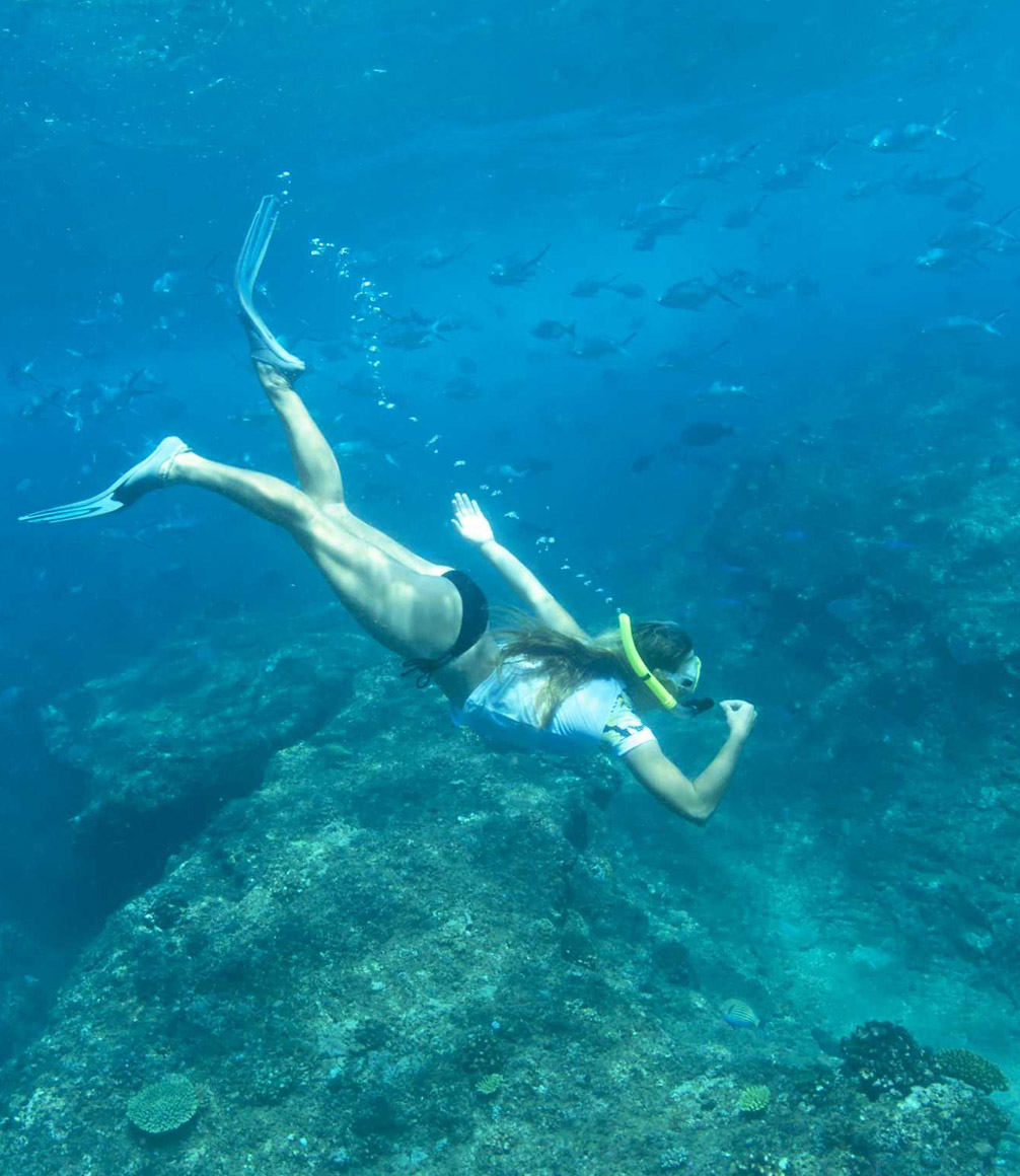 snorkelling from peponi resort in kenya