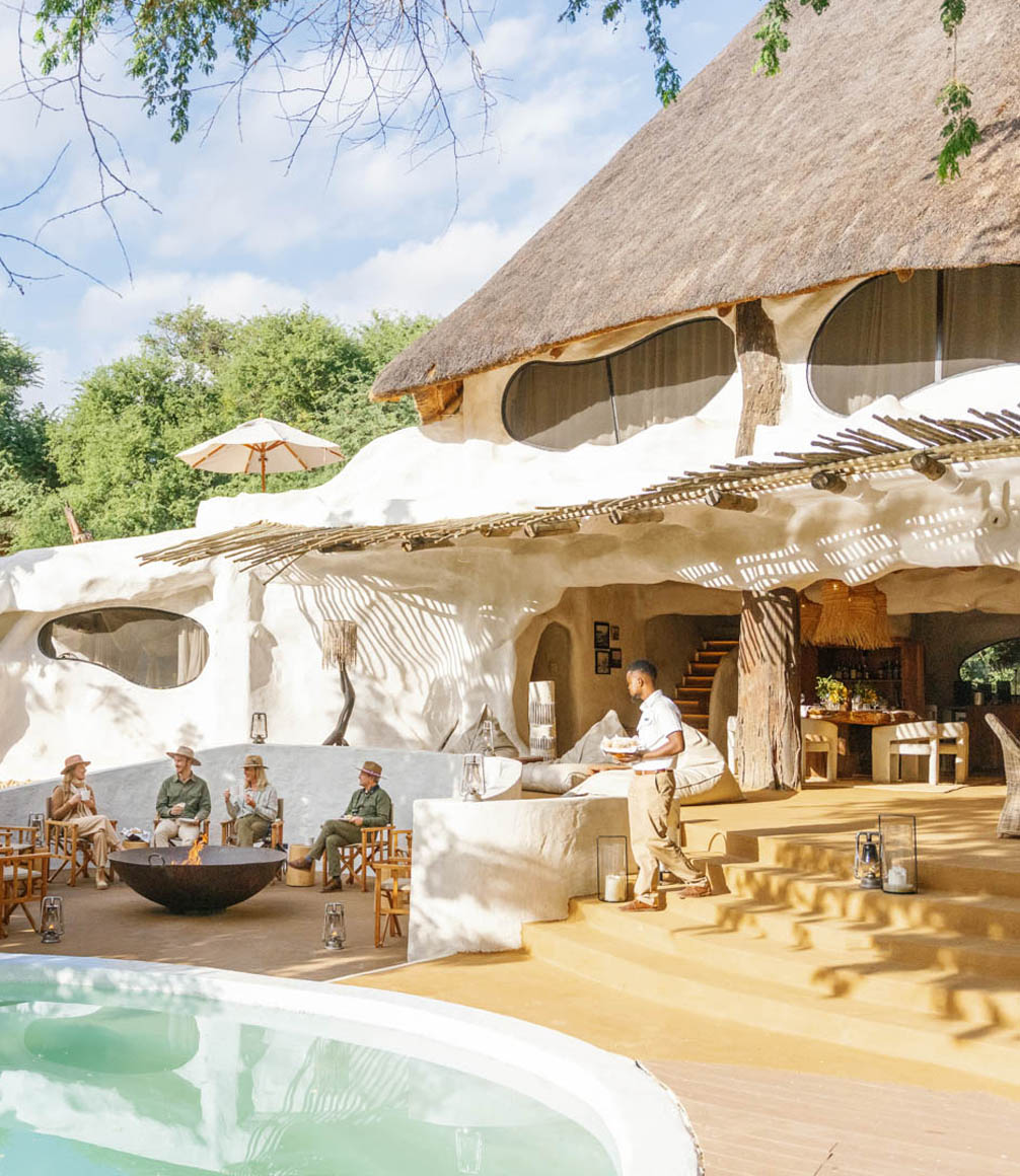 exterior of chongwe house with pool