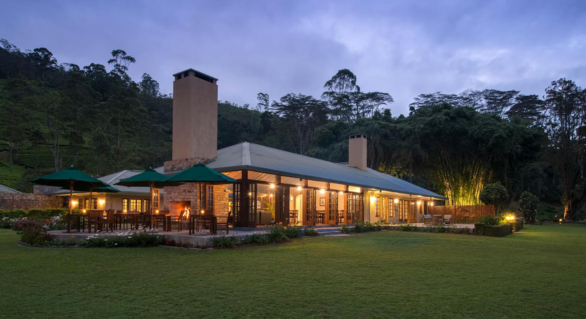 exterior of norwood bungalow in sri lanka's central highlands