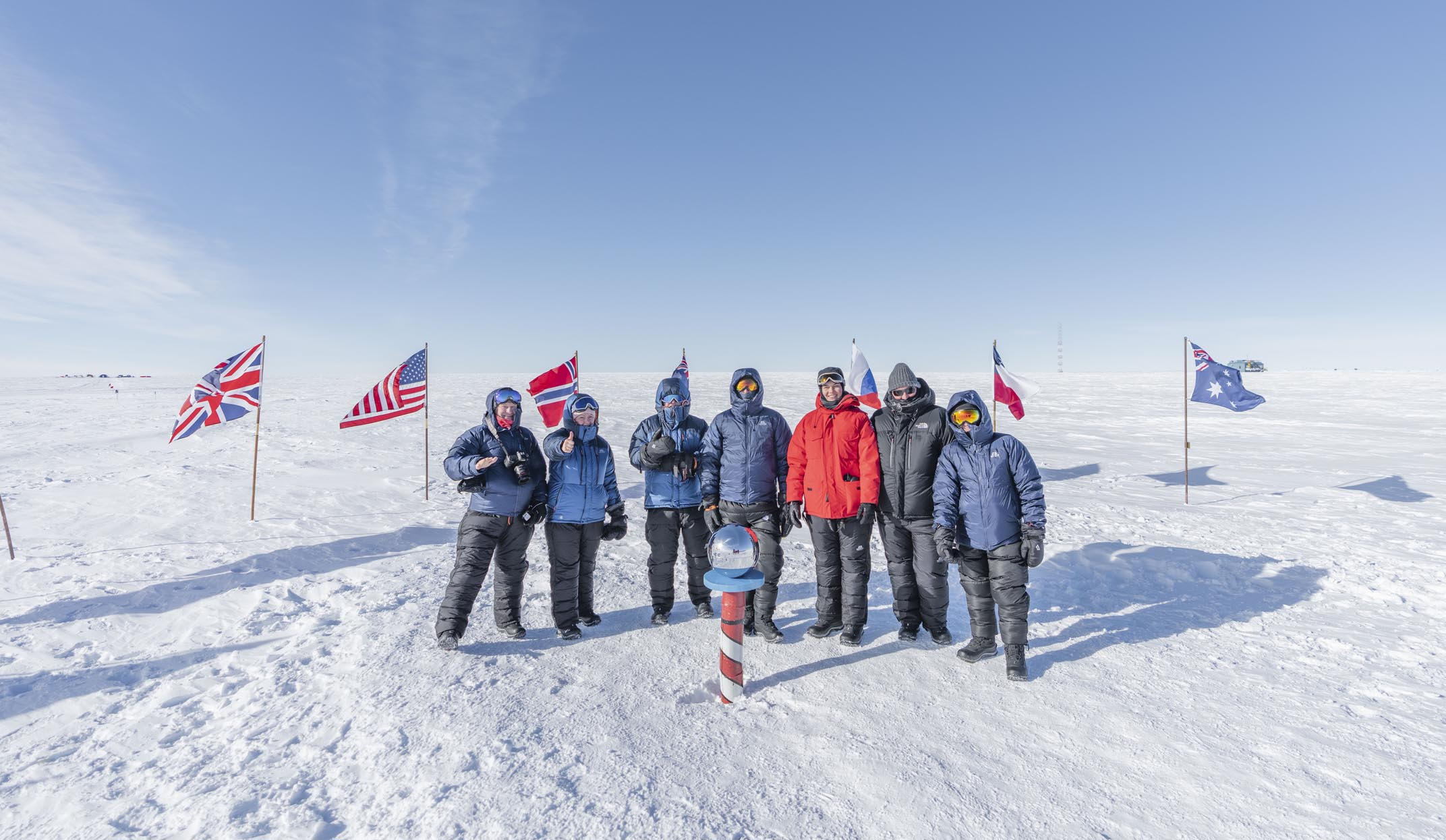 guests at the south pole