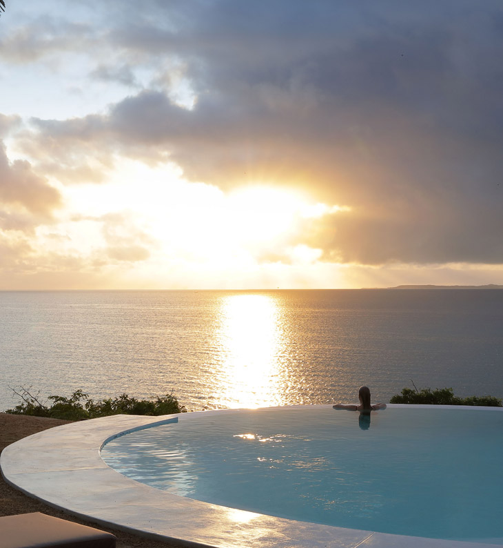 pool at villa saudade overlooking the ocean