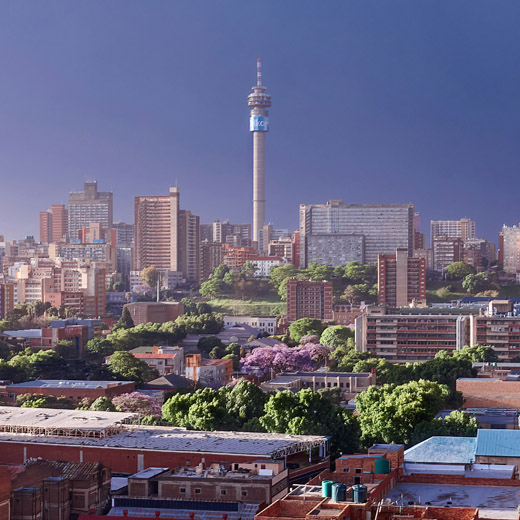 south africa - view of the skyline of verandah