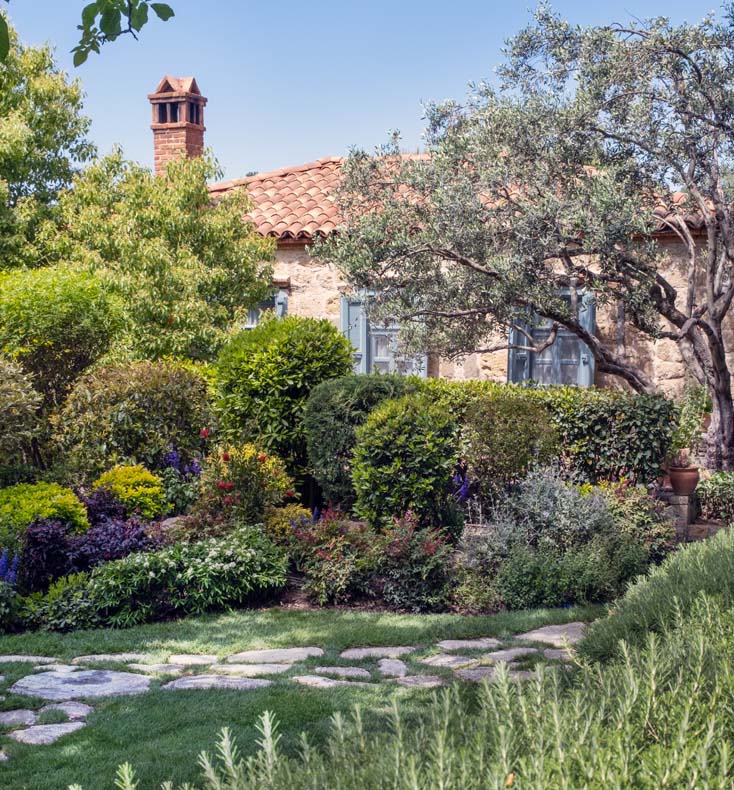 garden and cottage at ida blue in turkey
