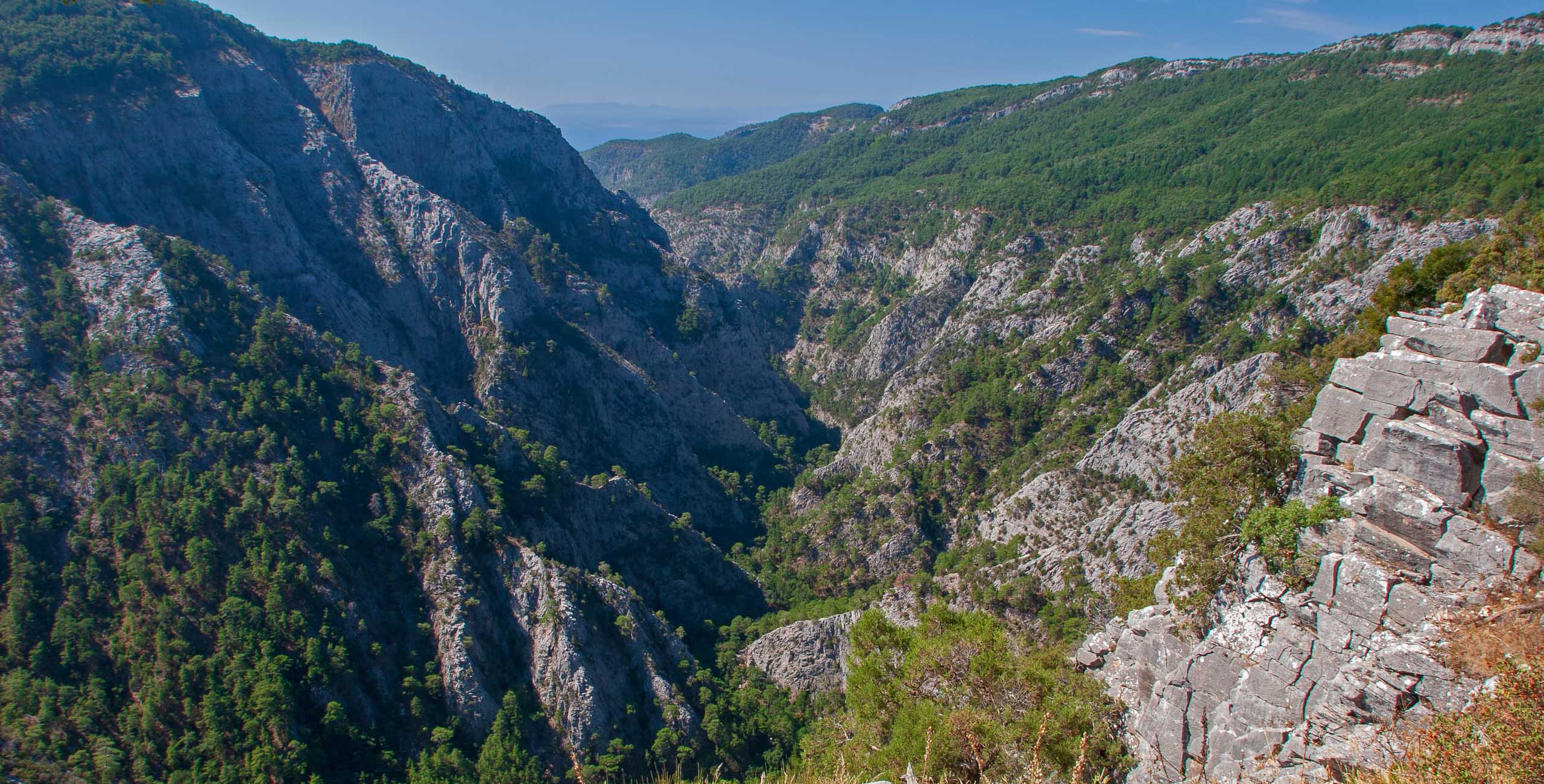 view of the ida mountain range in turkey