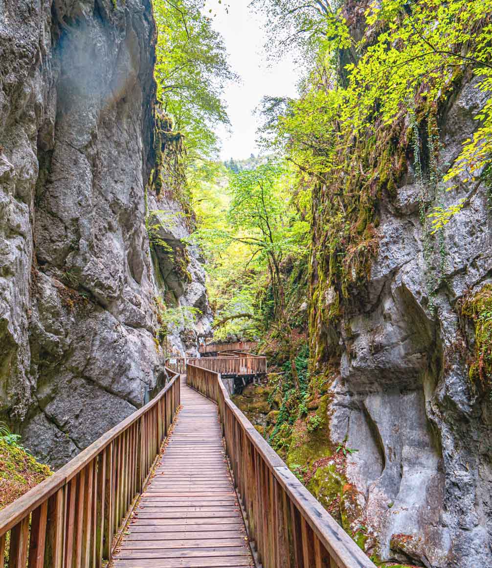 scenic views through the horma canyon in the kure mountains in turkey