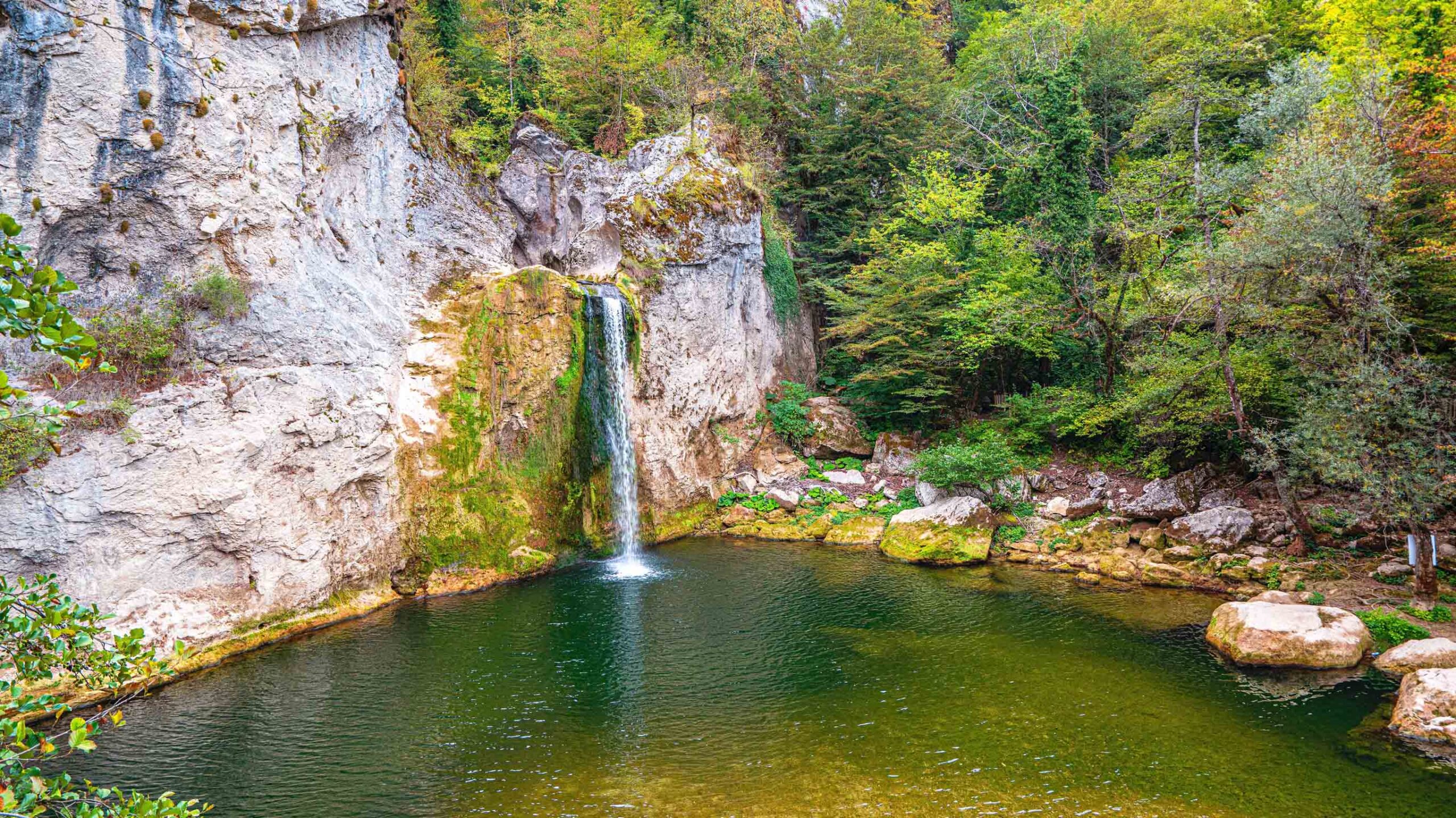 ilica waterfall in the kure mountains turkey