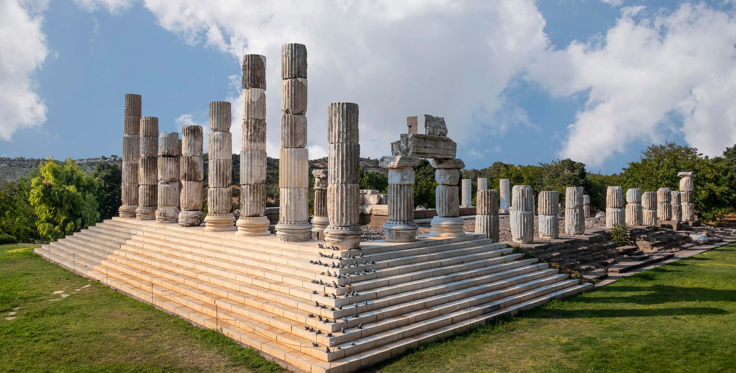 the apollon smintheus sanctuary in the ruins of troy, turkey